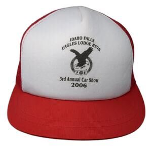 Idaho Falls Eagles Lodge #576 3rd Annual Car Show 2006 Trucker Hat Red One Size